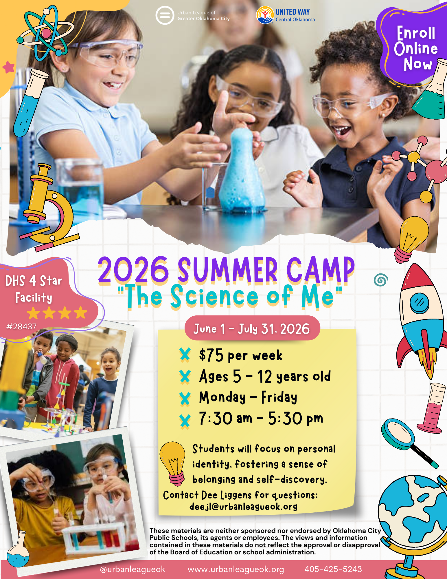 Summer Science Camp 2026 – ENROLL NOW